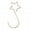 Gold, variant on Binwennn -purpose Metal Star Shape Hooks Christmas Tree Holder Decoration Gold 20PCS Pin Banner Display Long Self Hooks