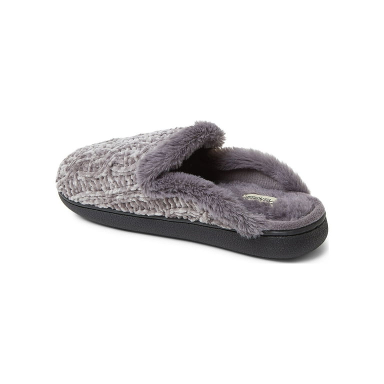 Dearfoams Women s Chenille Scuff Slippers