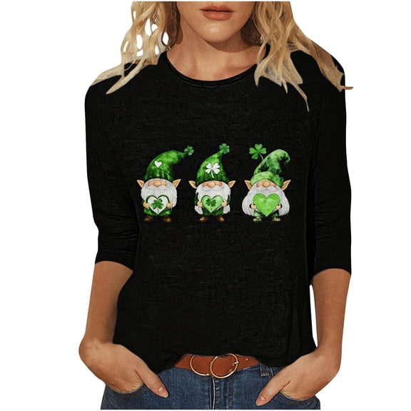 Saint Patricks Day Shirt Funny,Blouses for Women Dressy Casual,Summer Tops for Women 2026 Trendy Fitted Ladies Tops And Blouses Petite Grey Shirts for Women Dressy Casual