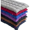 thumbnail image 1 of Rectangular Cotton Cushion For 2 Or 3 Seater Garden Bench, 8 Cm Thick, Gray, 110 X 40 Cm, 1 of 5