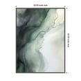 thumbnail image 5 of Kate and Laurel Green Wave Framed Canvas Wall Art by Amy Lighthall 32 x 42 Sylvie Dark Grey, Modern, Abstract, Nature Art for Wall Decor, Living Room, Bedroom, 5 of 8