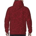 thumbnail image 7 of Sigee Burgundy Floral for Men's Pullover Hoodie Sweatshirts Adult Casual Long Sleeve Sweatshirts ,Sizes S-4XL-Small, 7 of 7