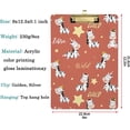 thumbnail image 2 of FMSHPON Cartoon Happy Zebra Clipboard Hardboard Wood Nursing Clip Board and Pull for Standard A4 Letter 13x9 inches, 2 of 6