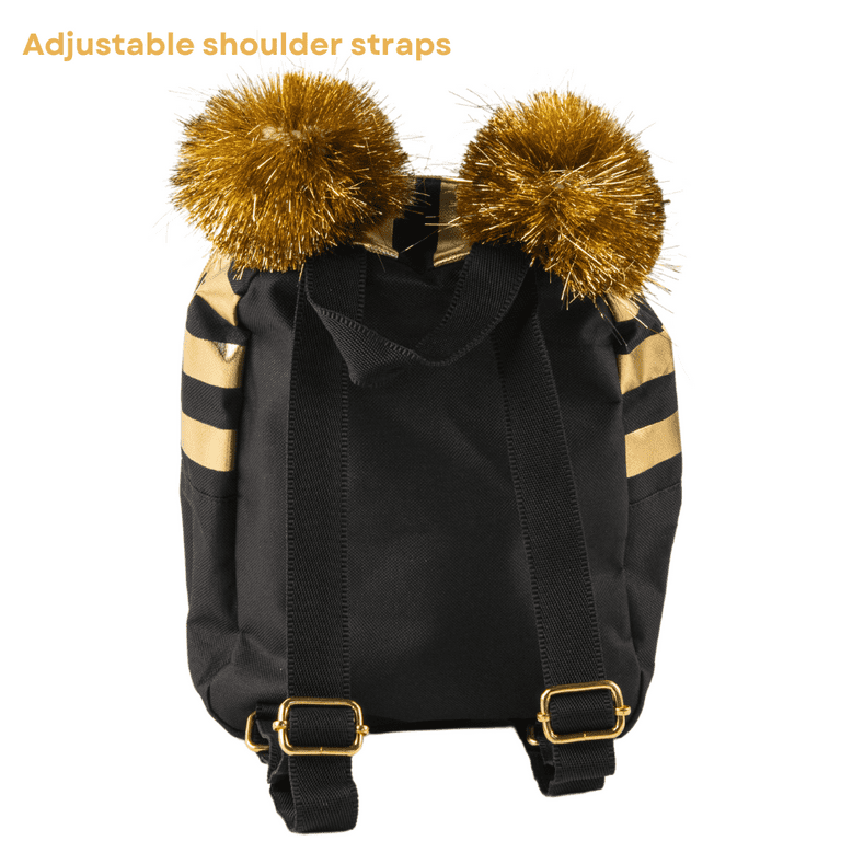 Gold backpack online purse