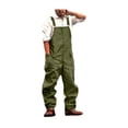 thumbnail image 1 of letairis Washed Jumpsuit For Man Reusable And Washable Men S Dungarees For Any Occasion Durable Polyester ArmyGreen XL, 1 of 6