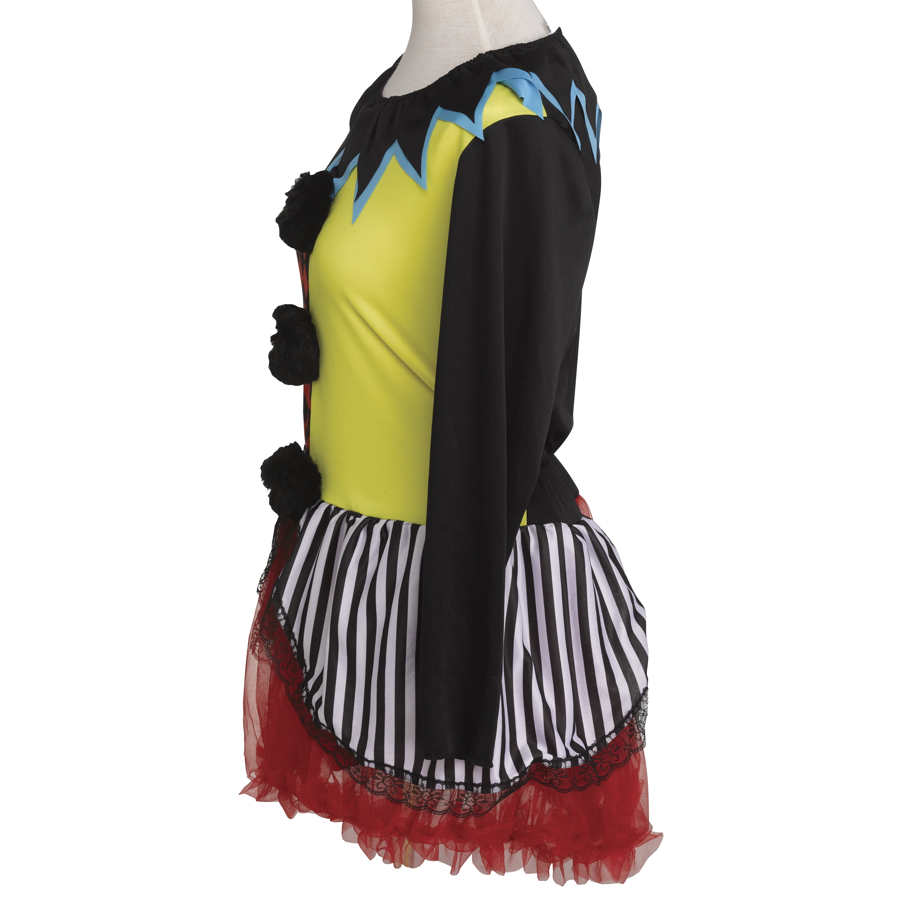 Freakshow Clown Halloween Costume for Adults, Women's Size 1X (16/18W), by Way to Celebrate