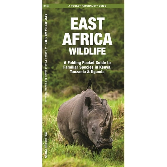 East Africa Wildlife: A Folding Pocket Guide to Familiar Species in Kenya, Tanzania & Uganda (Paperback)