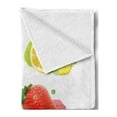 thumbnail image 2 of Fruit Soft Flannel Fleece Throw Blanket, Colorful Summer Food Arrangement Watermelon Slice Lemon Strawberry and Pineapple, Cozy Plush for Indoor and Outdoor Use, 50" x 60", Multicolor, by Ambesonne, 2 of 5