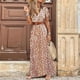 thumbnail image 3 of Vestido largo bohemio para mujer, traje de playa informal, falda Floral Y2K, elegante, 2024, 3 of 5