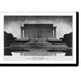 thumbnail image 2 of Historic Framed Print, The Lincoln Memorial. Preliminary drawing for the present structure. Henry Bacon, architect, 17-7/8" x 21-7/8", 2 of 9