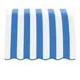 thumbnail image 2 of Awntech 3.38 Ft Savannah Waterfall Closed-Sides Awning Canopy (40.5in x 31in x 24in), Bright Blue/White Stripe, 2 of 2
