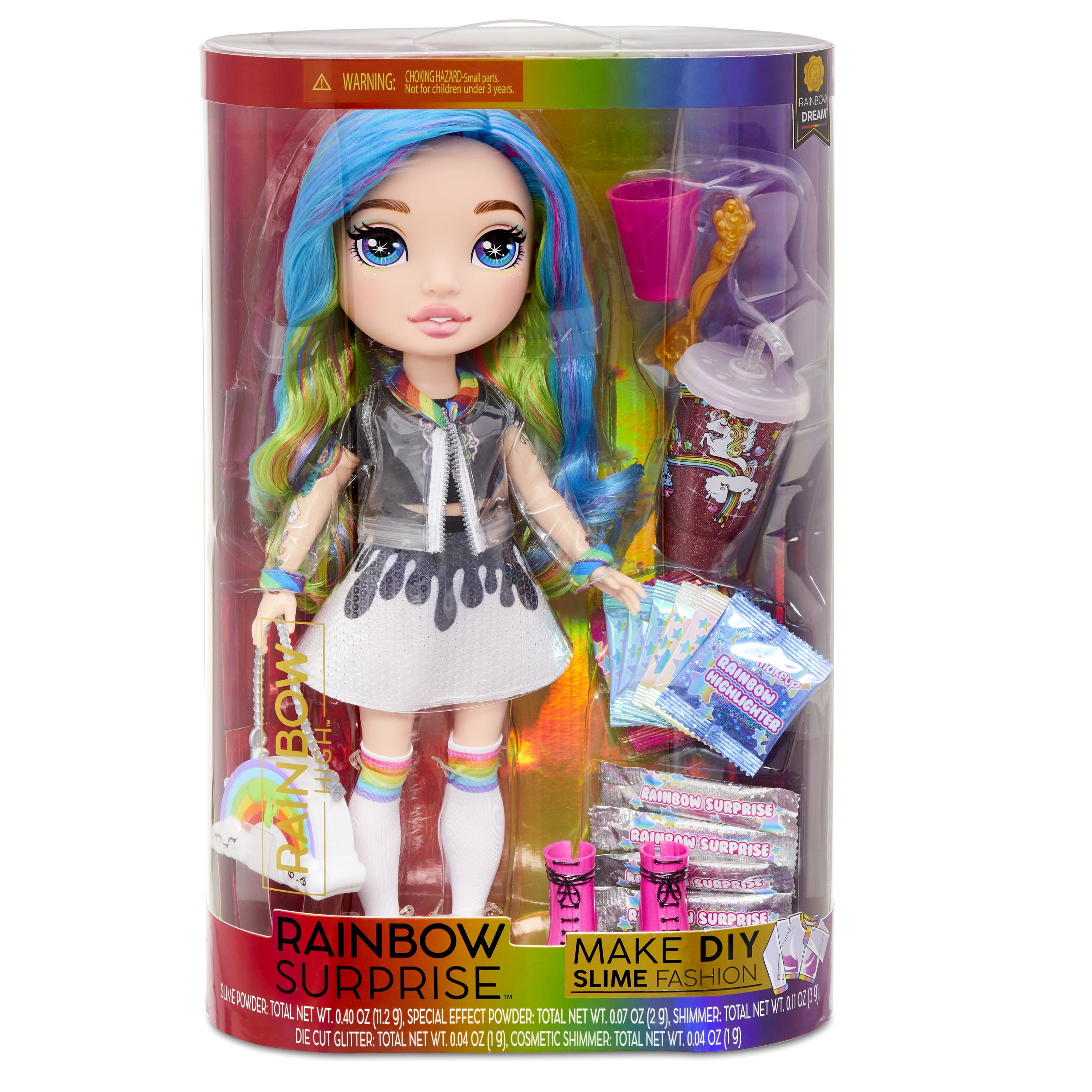 rainbow surprise slime fashion doll