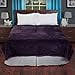 thumbnail image 3 of Bedford Home Solid Soft Heavy Thick Plush Mink Blanket 8 Pound - Purple, King, (164312YFE), 3 of 4