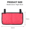 thumbnail image 3 of Miangastore 1 Pce Sac de Rangement Latéral pour Fauteuil Roulant Pochette de Rangement Conteneur Latéral Multi-Poches pour Fauteuil Roulant (Verre), 3 of 8