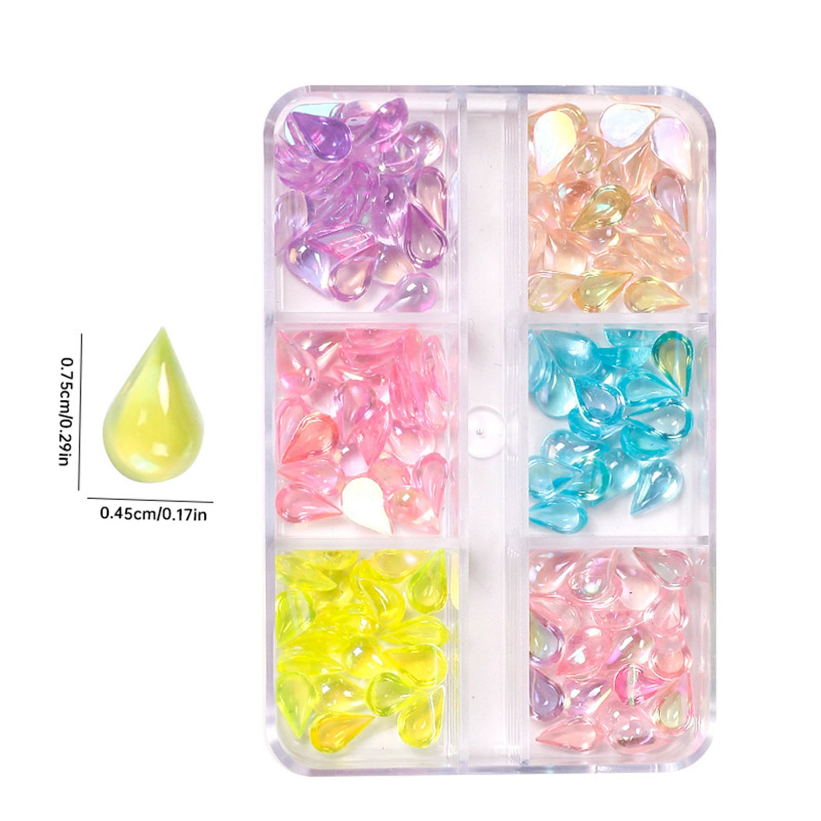 Pink Nail Rhinestones Crystals Gems Mixed Colors Multi Shaped Sized