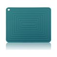 thumbnail image 4 of Table Mat Heat Resistant Silicone Wave Kitchen Pot Placemat Holder Reusable Hanging Cushion Bowl Cup Dining Room Desktop Pad Green, 4 of 9