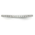 thumbnail image 4 of 14K White Gold Ring Band Wedding Diamond Round , Size 7, 4 of 7