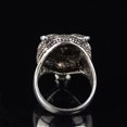 thumbnail image 3 of Alloy Owl Ring Unisex Simple Fashion Statement Piece With Owl Design Black Red Sapphire Jewelry For Daily Wear, 3 of 5