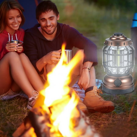 LED Camping Lantern Rechargeable Portable Outdoor Camping Tent Light with Luminance Adjustabl-e LED Barn Lantern Lamp for Camping Hiking Hurrican-e