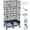 24"L x 12"W x 46"H, variant on Upgraded Encrypted 46-Inch Bird Cage, with Wooden Perches, Metal Parakeet Cage with Slide-Out Tray, Water Bottle&Feeder, Bird Cages for Parrot,Parakeets,Cockatiel,Lovebird,Small Mid-Sized Birds