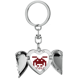 thumbnail image 1 of Llavero de alas de ángel en forma de corazón, 1 of 3