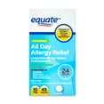 thumbnail image 2 of (2 pack) Equate Non-Drowsy All Day Allergy Relief Loratadine 10 mg Tablets Antihistamine, 45 Count, Compare to Claritin® 24 Hour Active Ingredient, 2 of 12