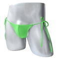 thumbnail image 4 of Prolriy Strings pour Femmes Taille Ajustable Hommes Cordon de Serrage Lisse Culottes Bikini Taille Basse String pour Femmes Vert, 4 of 4