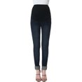 thumbnail image 2 of Maternity Women's Skinny Leg Denim Jeans - Dark Indigo 27, 2 of 4