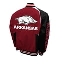 thumbnail image 3 of Men's Franchise Club Cardinal Arkansas Razorbacks Spirit Cotton Twill Full-Snap Jacket, 3 of 3
