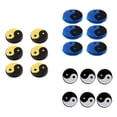 thumbnail image 1 of 18 Piezas de Amortiguador de Raquetas de Tenis Sunnimix Accesorio blanco amarillo azul, 1 of 7