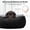 Black, variant on Medium Dog Bed Rectangle Washable Orthopedic Soft Calming Sleeping Pet Cuddler with Anti-Slip Bottom