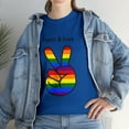 thumbnail image 4 of Peace and Love Pride Unisex Tee-Shirt, 4 of 5