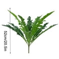 thumbnail image 3 of 12-branches Artificial Fern Plant Leaf Table Centerpiece plastic leaf; artificial Plant Decor Plastic Fake Fern Ornament, 3 of 9