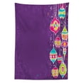 thumbnail image 3 of Ambesonne Christmas Tablecloth Rectangular Table Cover, Doodle Balls, 60"x84", Multicolor, 3 of 4