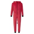 thumbnail image 3 of Inevnen Family Pajamas Matching Christmas Halloween Onesie Outfits Devil Costume Hooded Jumpsuit with Tail, 3 of 8