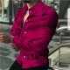 thumbnail image 1 of Camisas de moda para hombre estilo retro con estampado floral suaves cómodas rosas azules y verdes informales para exteriores para calle tallas grandes tallas europeas, 1 of 6
