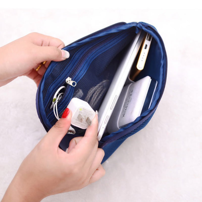 Portable Travel Digital Cable Earphone Gadget Organizer Storage Case Bag Pouch