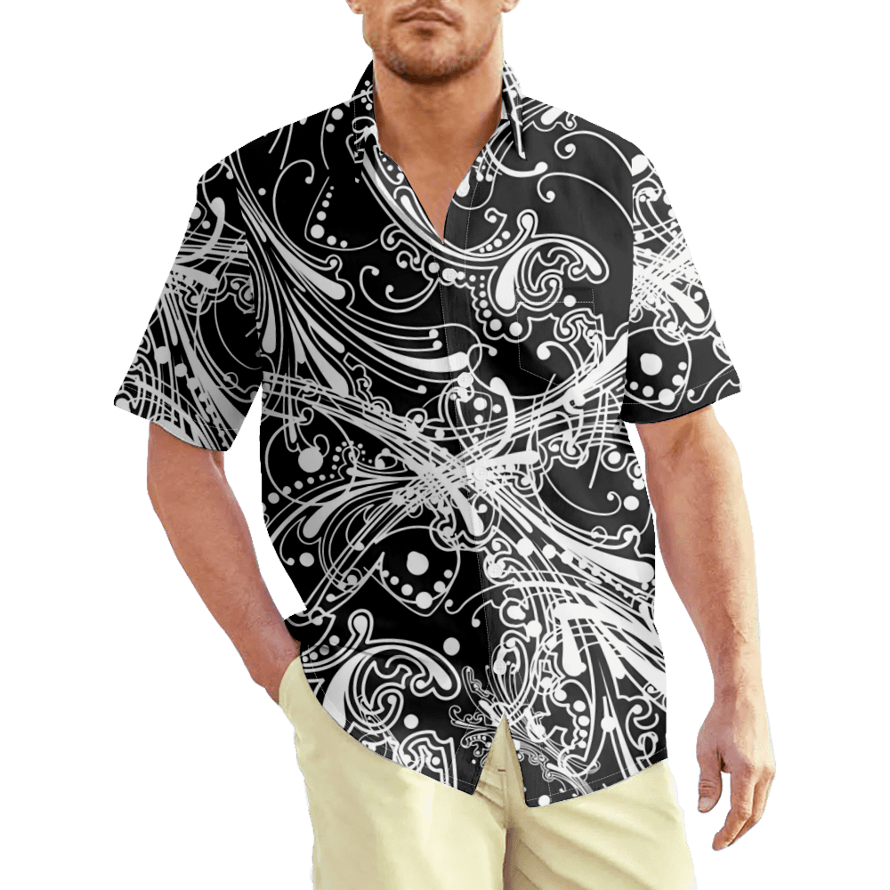 Hawaiian Print Shirts for Men,Floral Paisley Graphic Prints Fashion ...