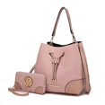 thumbnail image 1 of MKF Collection by Mia K. MKF-CB-X621-2BLS-MV Bella Color Block Premium Bucket & Wallet, Pink, 1 of 1