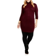 No Comment Juniors' Plus Turtle Neck Dress