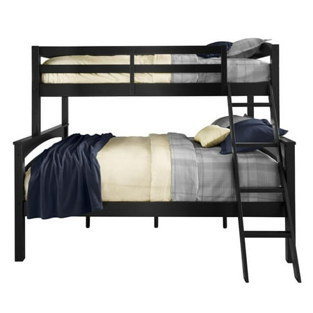 Dorel Living Brady Twin over Full Bunk Bed in Black ...