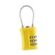 thumbnail image 5 of Candados de seguridad con combinación de 3 dígitos, antirrobo y no destructivos. Amarillo, 5 of 9