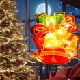 thumbnail image 3 of Christmas Window Hanging Lights, Acrylic Decorative Lights for Holiday Windows, Santa, Snowman, Reindeer & More, Battery Powered Christmas Lights, 3 of 5