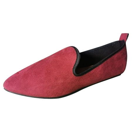 QYZEU Womens Wide Sneakers Women s Business Casual Shoes Women Casual Shoes Fashionable New Pattern Simple Solid Color Comfortable Lightweight Shoes Red 41