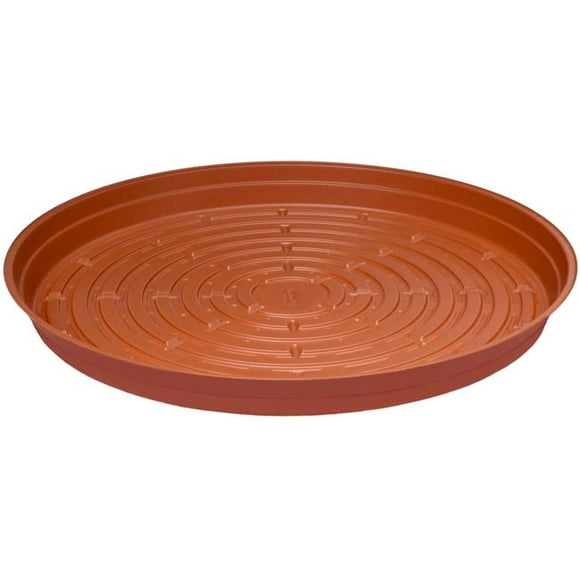 Curtis 5035741 16 in. Vinyl Plant Saucer, Terracotta - 25 Piece