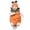 a-Orange, variant on Bigetiay Baby Girls Boys Halloween Pumpkin Romper With Hat Bodysuit Playsuit Clothes, Size 6-12 Months