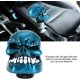 thumbnail image 2 of Perilla de palanca de cambios universal con forma de calavera (azul), perilla de palanca de cambios universal para conversión de hueso de automóvil JM, 2 of 5