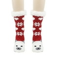 thumbnail image 2 of Sunvit-Panties Christmas Socks for Women - Red Acrylic Socks with Polar Bear & Snowflakes, Plush Cuff Cozy Festive Winter Socks, Free Size,Size Free Size, 2 of 3