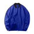 thumbnail image 4 of SnnmBlm Men's Windbreaker Lightweight Jacket, Windproof Casual Jacket with Pockets, Coat with Full Zip Royal Blue 2XL, 4 of 4