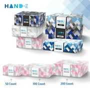 Hand-E Nitrile Gloves (L) 200 Count - Disposable, Pink, Powder and Latex Free Gloves